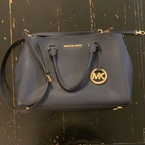 Michael Kors leather satchel crossbody purse